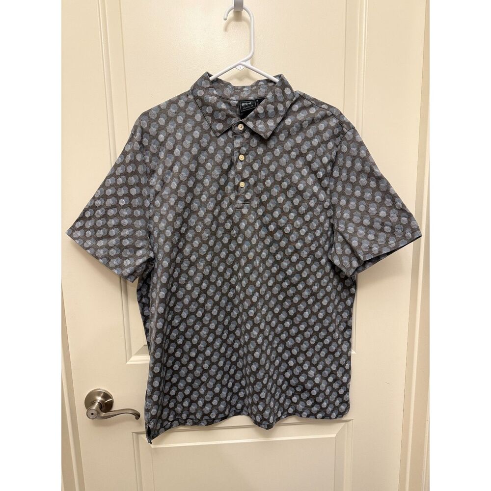 Jos. A. Bank Traveler Polo Shirt XL Cotton Geo Dot - Picture 5 of 5